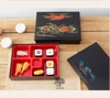 Hộp Cơm Bento Nhựa Cao Cấp 5 Ngăn Hoa Văn [ Phong Cách Nhật Bản ]