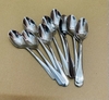 Sét 10 Muỗng Kem _ Muỗng Café Đen Inox Cán Gân [ Kích Thước: 2.3cm x 11.5cm ]