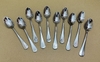 Sét 10 Muỗng Kem _ Muỗng Café Đen Inox Cán Gân [ Kích Thước: 2.3cm x 11.5cm ]