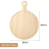 Khay Gỗ Tròn Đựng Bánh Pizza Có Tay Cầm GW02 [ Nhiều Kích Thước ]