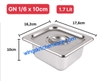 Khay Inox GN 1/6 _ Khay Buffet  Đa Năng [ Hàng Loại 1 ]
