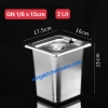 Khay Inox GN 1/6 _ Khay Buffet  Đa Năng [ Hàng Loại 1 ]