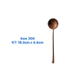 Bộ Dao Muỗng Nĩa Inox #304 Cao Cấp Cán Tròn W03 [ Màu Copper ]