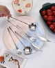Bộ Dao Muỗng Nĩa Inox #304 Cao Cấp Cán Tròn W04 [ Màu Silver ]