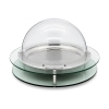 Khay Thức Ăn Buffet Thủy Tinh Tròn Đĩa Inox Nắp Kính B3001