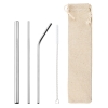 Sét 3 Ống Hút Inox #304 + Cọ Rửa [ Kích Thước : 21cm ]