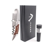Sét 2 Dụng Cụ Khui Rượu Beer Inox Đa Năng + Nút Hút Chân Không Bảo Quản  [ Hộp Bao Da ]