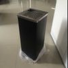 Thùng Rác Inox Vuông 2 Trong 1 Có Khay Đựng Gạt Tàn [ Kích Thước : 25cm x 61cm