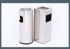 Thùng Rác Inox Vuông 2 Trong 1 Có Khay Đựng Gạt Tàn [ Kích Thước : 25cm x 61cm