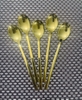 Muỗng Inox Hàn Quốc Mạ Vàng Cao Cấp [ Kích Thước: 4cm x 21cm ]