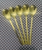 Muỗng Inox Hàn Quốc Mạ Vàng Cao Cấp [ Kích Thước: 4cm x 21cm ]