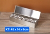 Hũ Gia Vị _ Khay Gia Vị Topping Chữ Nhật Inox #304 [ Từ 3 Ngăn _ 4 Ngăn _ 5 Ngăn _ 6 Ngăn ]