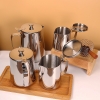Ca Đánh Sữa Inox Có Nắp [ Dung Tích: 350ml _ 600ml _ 1000ml _ 1500ml _ 2000ml ]