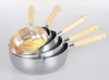 Quánh Nhôm _ Chảo Nhôm Tay Cầm Cán Gỗ [ KT: 16cm & 18cm & 20cm & 22cm & 24cm ]