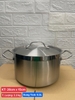Nồi Inox 2 Quai Cao Cấp 3 Đáy _ Dung Tích: 6.3 Lít _ [ Kích Thước: 26cm x 15cm ]