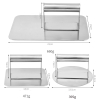 Dụng Cụ Ép Thịt Hamburger Chống Dính Inox #304 Chữ Nhật [ Kích Thước: 14cm x 23cm ]