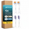 [Dùng 1 Năm] Bộ 4 Đầu Bàn Chải 9pmcare Tương Thích Philips Sonicare (2 AIO Sạch Sâu & 2 US Lông Siêu Mềm)