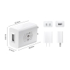 Củ Sạc 5V 1A Cổng USB Chân Dẹt – Adapter Sạc 5W Cho Bàn Chải Điện, Máy Tăm Nước, Điện Thoại, Tai Nghe