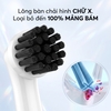 Đầu thay bàn chải điện 9pmcare Charcoal Daily Clean tương thích với Oral-B Vitality/Pro/Smart/Genius