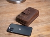 Túi đeo hông bằng da thật đựng điện thoại, bao da đeo thắt lưng mẫu ngang Manuk Leather