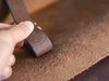 Thắt lưng BS1N bản nhỏ da bò 2.5cm mặt đồng tròn cổ điển, da bò nguyên miếng Manuk Leather