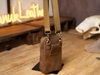 Túi đựng điện thoại đeo thắt lưng, bao da điện thoại đeo hông quai gài cổ điển Manuk Leather