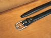 Thắt lưng SF5 2.8cm bản nhỏ may viền | Thắt lưng khoá inox Stanless Steel | Da bò may 3 lớp tặng đinh đục