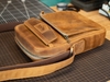Túi đeo chéo da bò đựng ipad 11in, dòng túi messenger da thật đựng ipad Manuk Leather