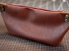Túi đeo bụng, túi bao tử da bò sáp, túi đeo hông cổ điển nâu đỏ Fanny pack vintage bag Manuk Leather