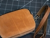 Túi đeo chéo da bò nâu sáp 2 ngăn zip cầm tay 7in - Clutch Bag v2 Manuk Leather Crazy horse Leather