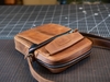 Túi đeo chéo da bò đựng ipad 11in, dòng túi messenger da thật đựng ipad Manuk Leather