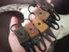 Móc khoá da khoen thường - keychain Manuk leather strap