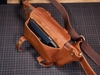 Túi đeo bụng, túi bao tử da bò thật, túi đeo hông, đeo chéo cổ điển 2 quai Waist bag Manuk Leather