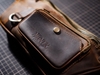 Túi đeo bụng, túi bao tử da bò sáp, túi đeo hông cổ điển Fanny pack vintage bag Manuk Leather