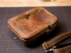 Túi đeo chéo da mini quai cài phong cách boho cá tính - Messenger mini boho manuk leather - Da bò sáp crazyhorse cao cấp