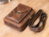 Túi đeo chéo da mini khóa sập cổ điển cá tính - Messenger mini pocket manuk leather - Da bò sáp crazy horse cao cấp