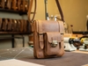 Túi chéo da sáp Crazy horse Messenger classic vàng bò