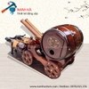 Xe trâu kéo thùng rượu vang