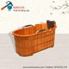 bồn tắm gỗ cao cấp bọc da