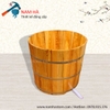 bồn tắm gỗ dáng tròn