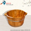 chậu ngâm chân bằng gỗ pomu
