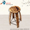 Bàn ghế gỗ trang trí vân gỗ