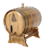 Thùng rượu gỗ sồi 30 lít Vòi crom