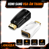 Đầu Chuyển Đổi HDMI Sang Vga Có Kèm Đầu Ra Âm Thanh 3.5mm