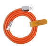 Cáp Sạc Chống Rối Chống Đứt Bằng Silicone Và Hợp Kim Kẽm Dài 1m