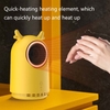 Quạt Sưởi Để Bàn Mini Hình Hươu Vàng Công Suất Cao Hoạt Động Êm Ái