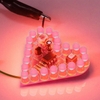 Bộ Linh Kiện Tự Ráp DIY B2 Led Trái Tim 22 Led Nhấp Nháy 4V-6V Kích Thước 5cmx5cm Sử dụng Lm358 Dip