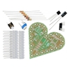 Bộ Linh Kiện Tự Ráp DIY B2 Led Trái Tim 22 Led Nhấp Nháy 4V-6V Kích Thước 5cmx5cm Sử dụng Lm358 Dip