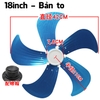 Cánh Quạt 5 Cánh Lá Nhôm Trục 8mm Thay Thế Quạt Bàn, Quạt Treo Tường