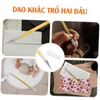 Dao Khắc Trổ 2 Đầu Cán Nhôm Chế Biến Thủ Công Dài 23cm Nặng 19g
